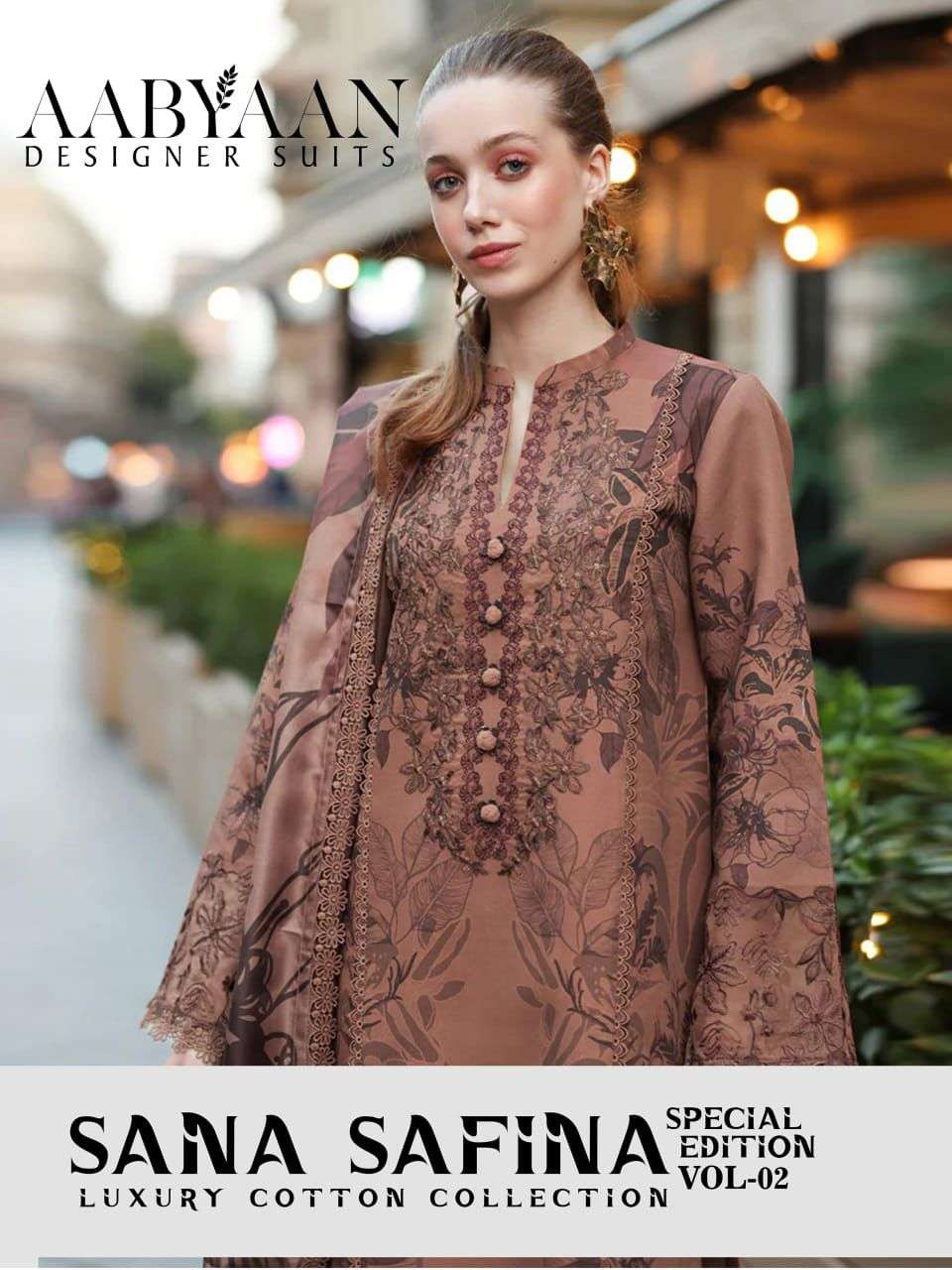 SANA SAFINA SPECIAL EDITION VOL -  02 BY AABYAAN DESIGNER SUIT